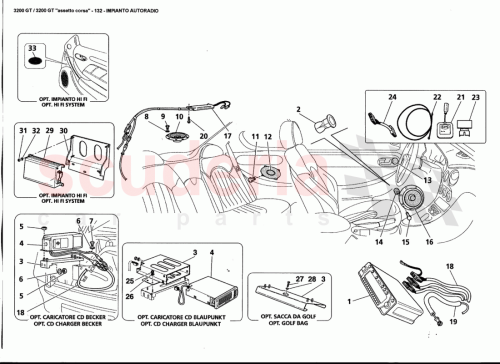 Part Diagram for Maserati 184604