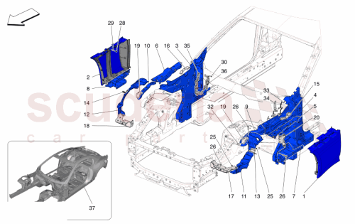 Part Diagram for Maserati 670177847