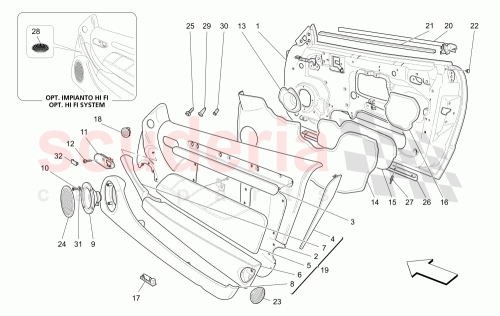 Part Diagram for Maserati 67232712