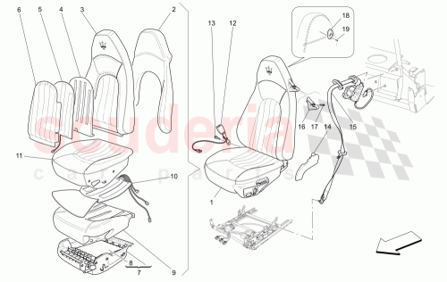 Part Diagram for Maserati 982331600