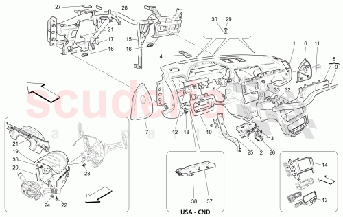 Part Diagram for Maserati 84803549