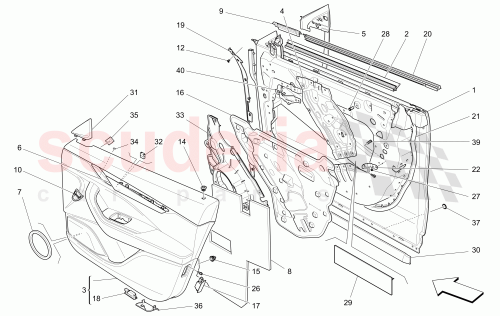 Part Diagram for Maserati 673009989