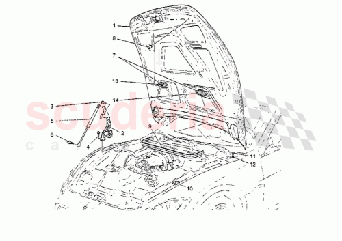 Part Diagram for Maserati 68250000