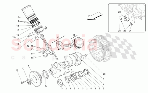 Part Diagram for Maserati 271598