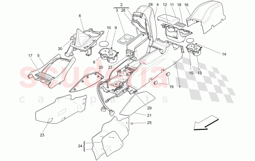 Part Diagram for Maserati 82172213