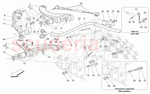 Part Diagram for Maserati 255211