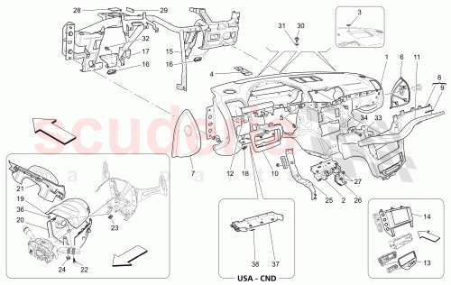 Part Diagram for Maserati 80267549