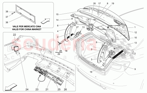 Part Diagram for Maserati 670034114