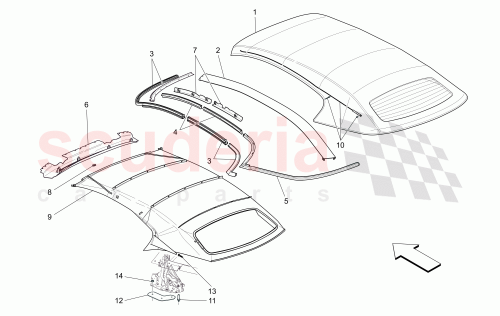 Part Diagram for Maserati 86040204