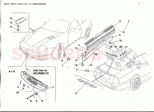 Part Diagram for Maserati 386100131