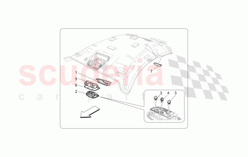 Part Diagram for Maserati 80516500