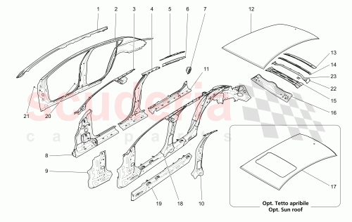 Part Diagram for Maserati 673004673