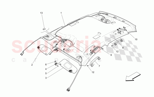 Part Diagram for Maserati 670042589
