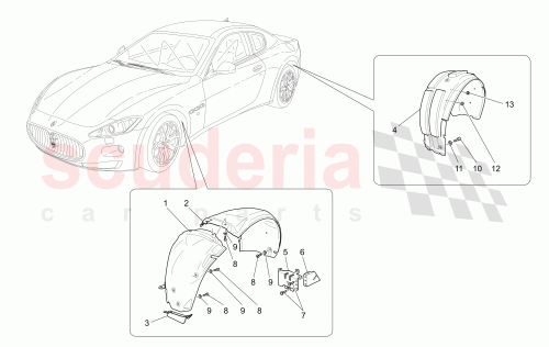 Part Diagram for Maserati 68174600