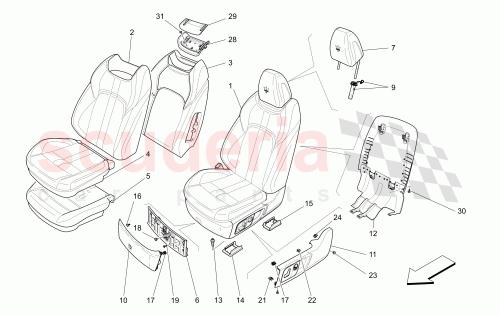 Part Diagram for Maserati 670089168