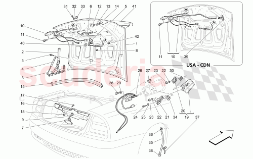 Part Diagram for Maserati 60616619