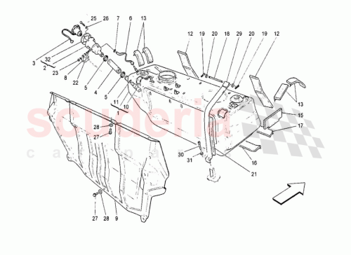 Part Diagram for Maserati 68412200
