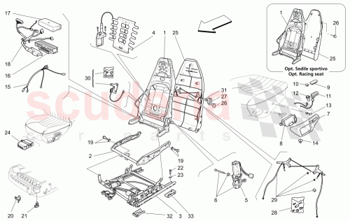 Part Diagram for Maserati 982910908