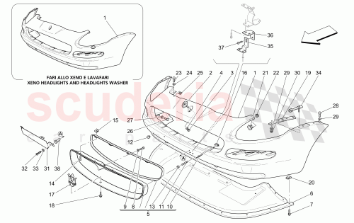 Part Diagram for Maserati 980001066