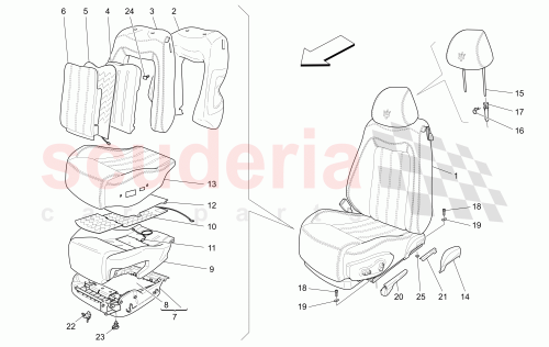 Part Diagram for Maserati 968640731