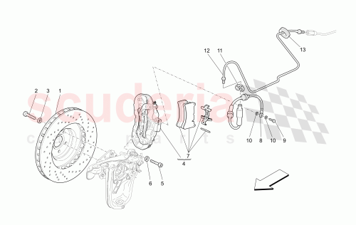 Part Diagram for Maserati 673012044