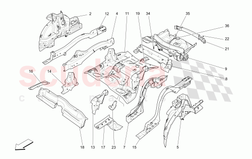 Part Diagram for Maserati 670107339
