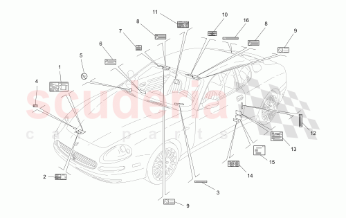 Part Diagram for Maserati 200805