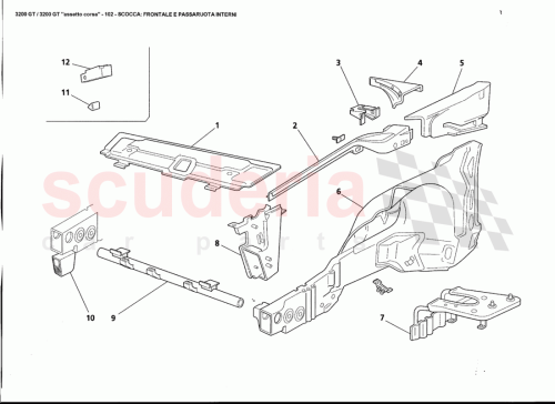 Part Diagram for Maserati 381300127