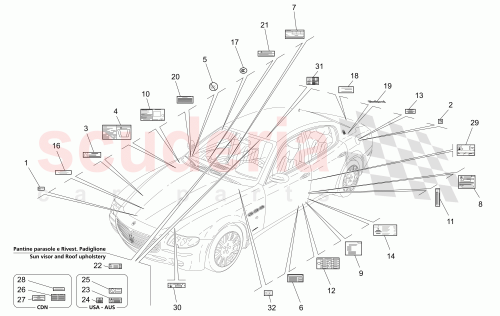 Part Diagram for Maserati 243897