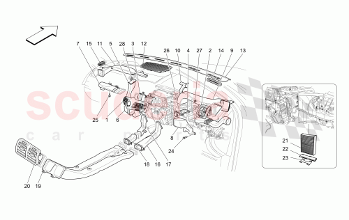 Part Diagram for Maserati 68233000