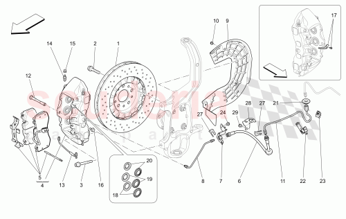 Part Diagram for Maserati 673012045