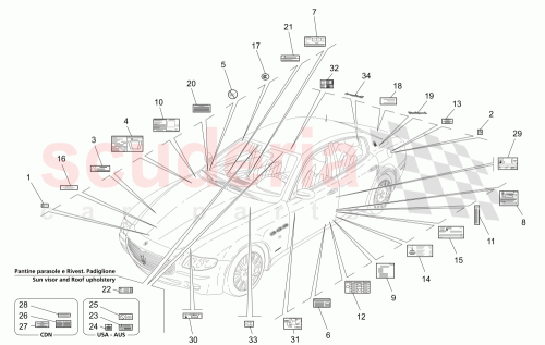 Part Diagram for Maserati 80934931