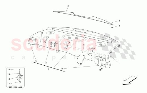Part Diagram for Maserati 981441024