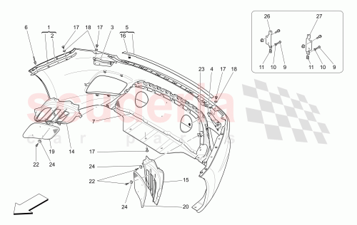 Part Diagram for Maserati 89178300