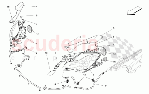 Part Diagram for Maserati 673008002