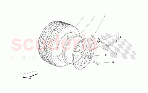 Part Diagram for Maserati 670100697