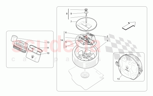 Part Diagram for Maserati 673007055