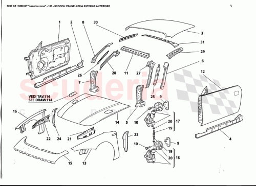 Part Diagram for Maserati 382500120