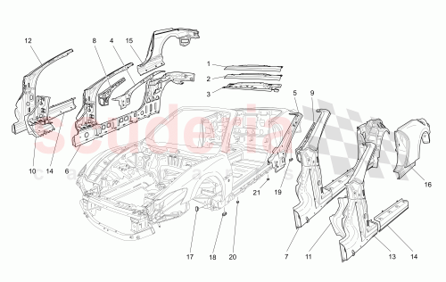 Part Diagram for Maserati 81522800
