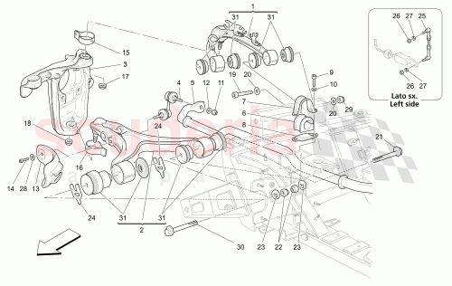 Part Diagram for Maserati 208314