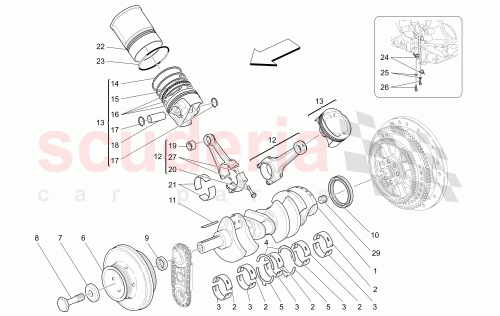 Part Diagram for Maserati 244739