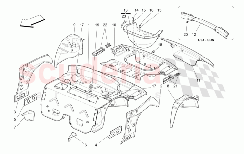 Part Diagram for Maserati 980001151