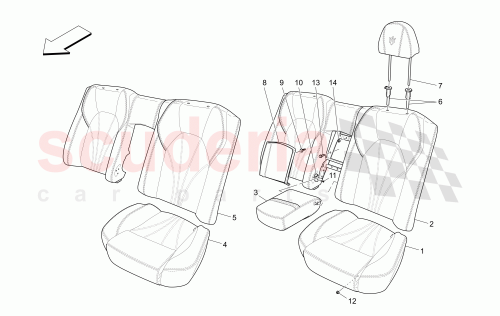 Part Diagram for Maserati 959720600