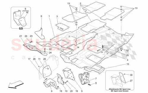 Part Diagram for Maserati 68191906