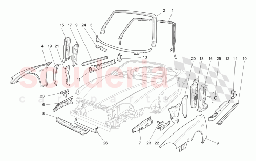 Part Diagram for Maserati 66055900