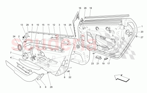 Part Diagram for Maserati 80053975