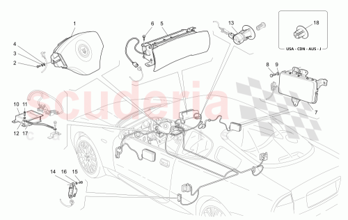 Part Diagram for Maserati 68288033