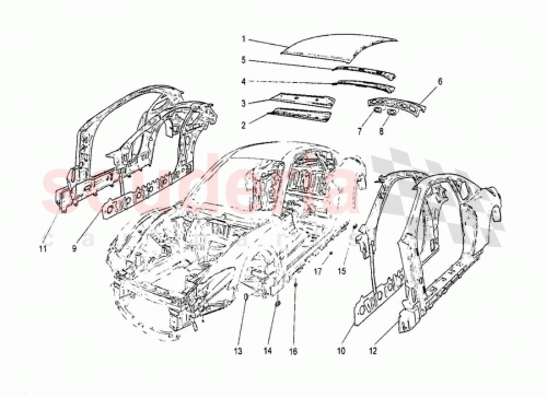 Part Diagram for Maserati 68244100
