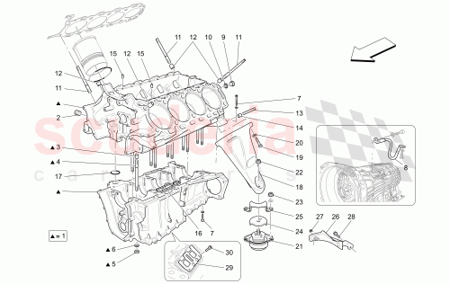 Part Diagram for Maserati 739008000