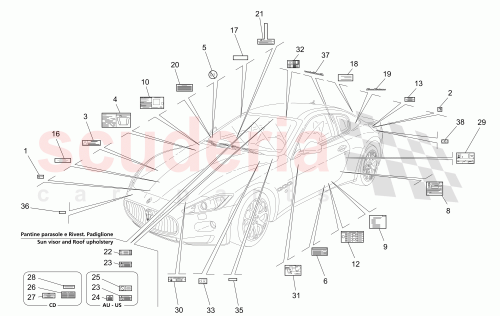 Part Diagram for Maserati 238542